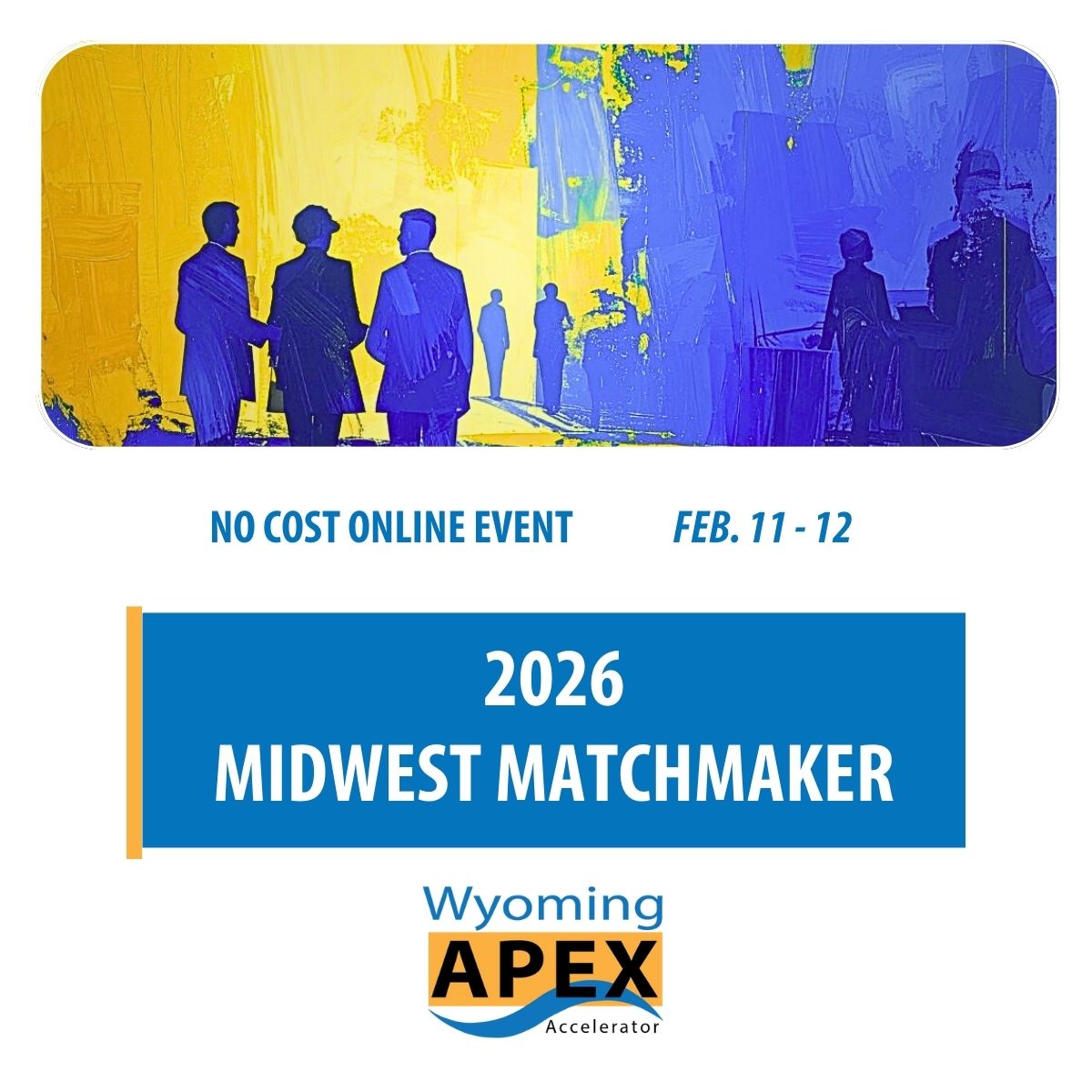 abstract painting of people meeting