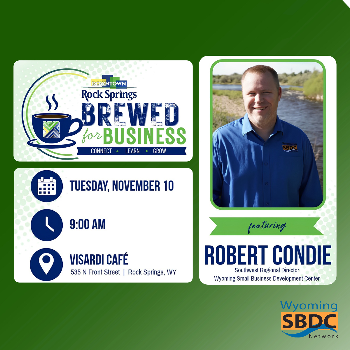 rob condie photo with event info