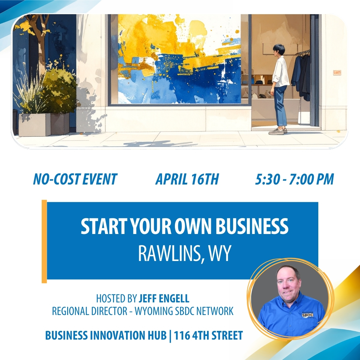 start your own business, Rawlings wyoming graphic