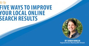 Banner Graphic: Five Ways to Improve Your Local Online Search Results