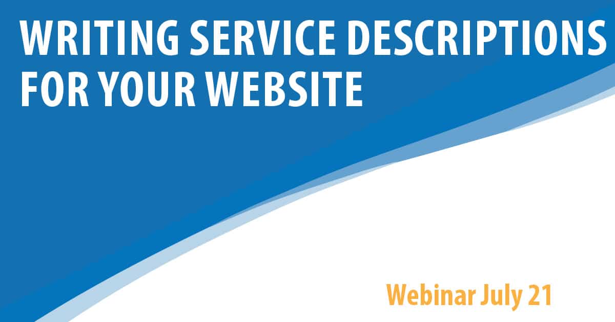 Writing Service Descriptions for Your Website
