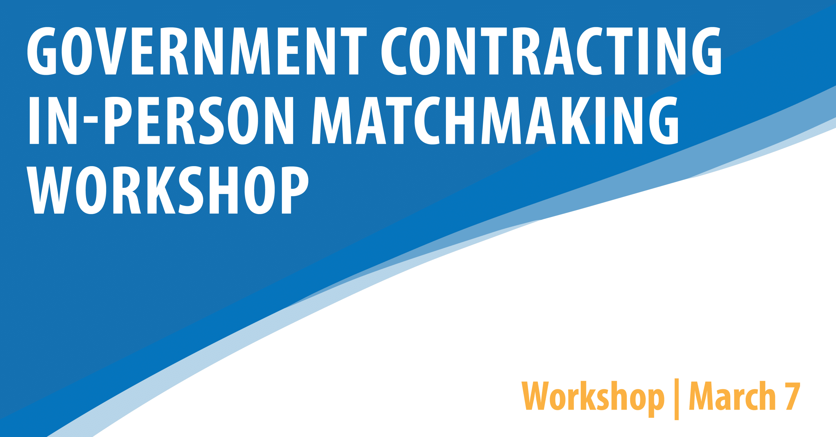 Government Contracting In-Person Matchmaking Workshop (Cheyenne)